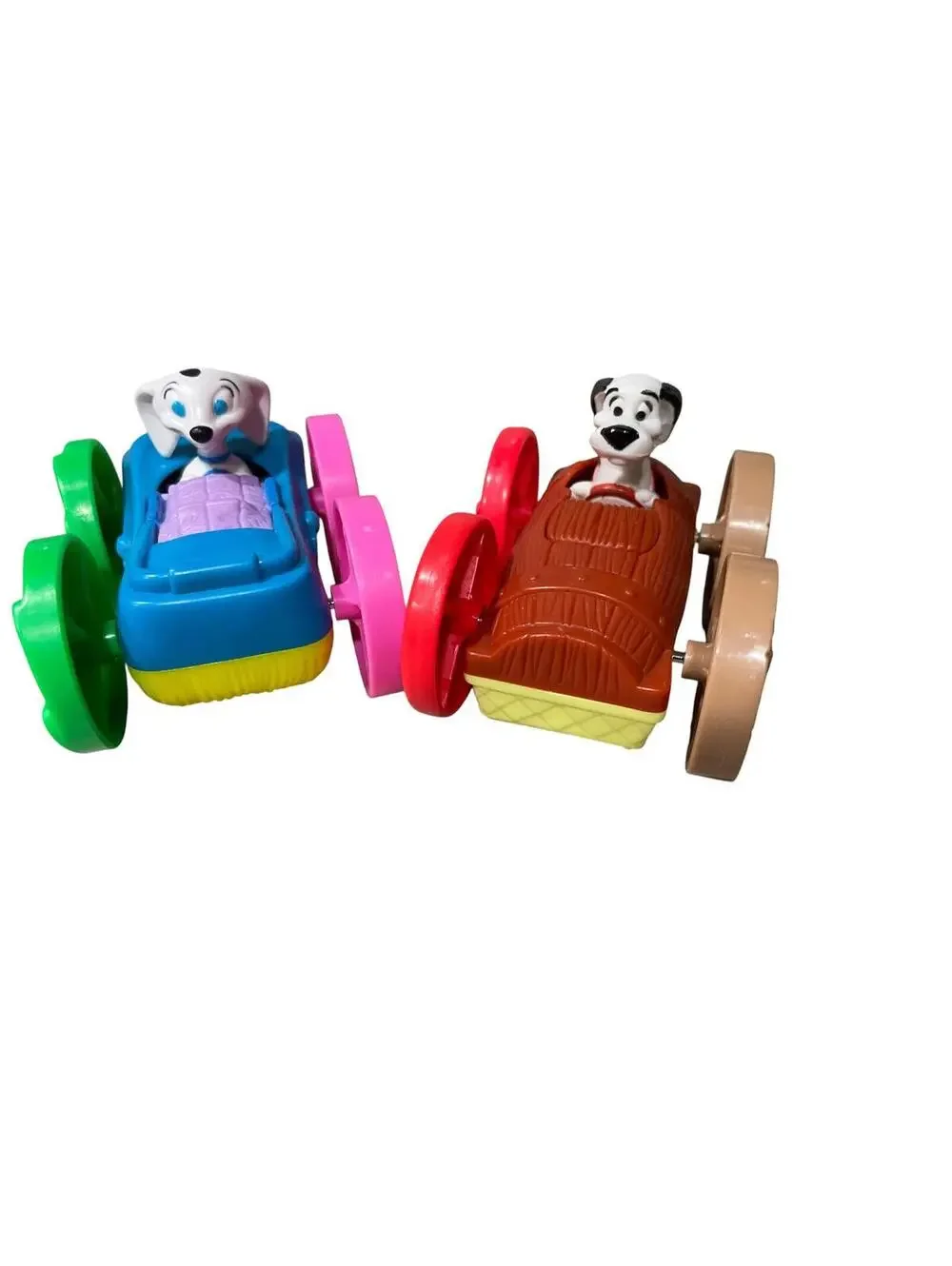 101 Dalmatians Pull Back Puppy Cars Lot McDonalds Disney Toy Figures